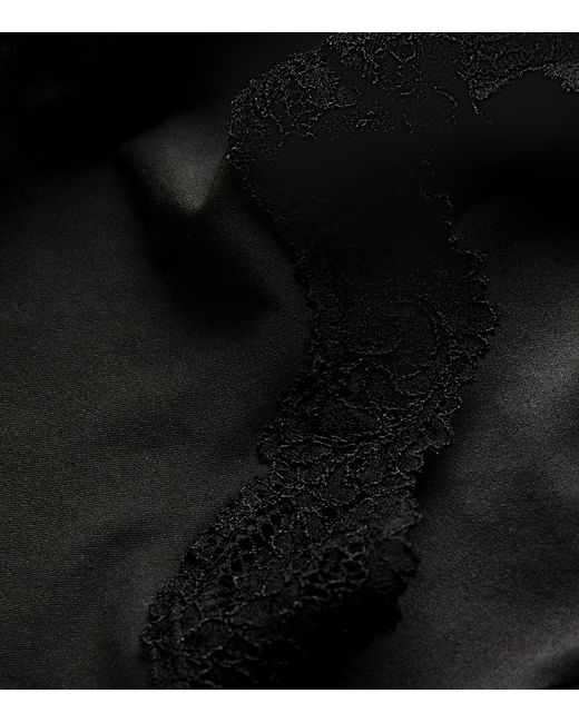 Skims Black Fits Everybody Lace-Trim Boyshort Briefs