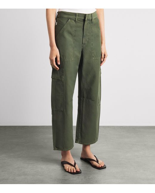 Citizens of Humanity Green Cotton Marcelle Utility Trousers