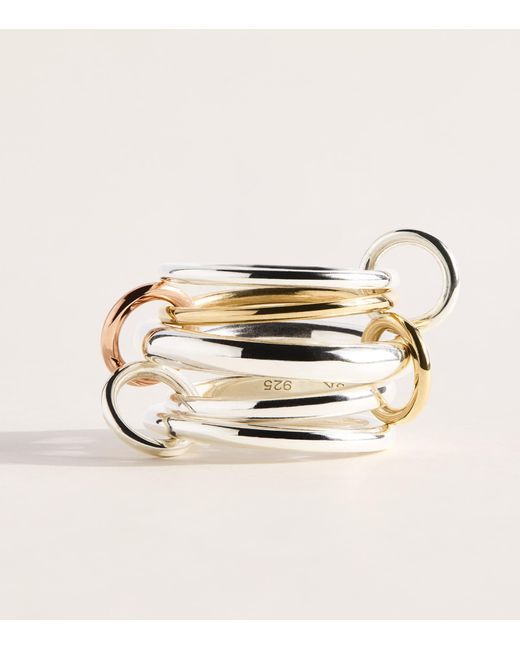 Spinelli Kilcollin Metallic Mixed And Sterling Leo Ring
