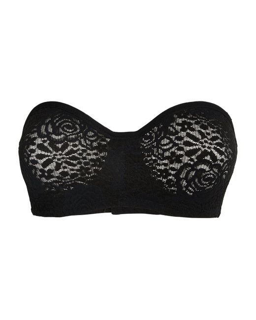 Wacoal Black Lace Halo Strapless Bra