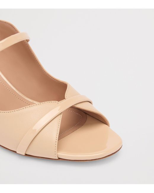 Malone Souliers Natural Nappa Leather Norah Heeled Sandals 45