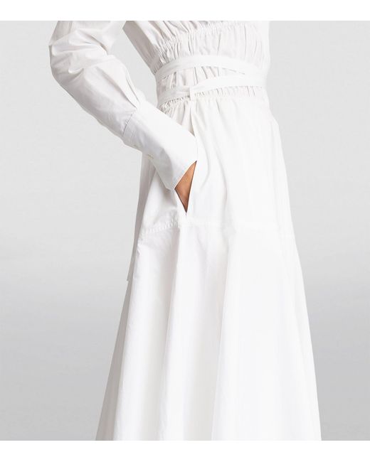 Patou White Midi Shirt Dress
