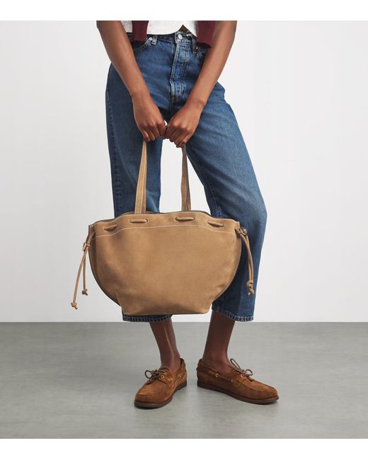 Claudie Pierlot Brown Suede Alban Tote Bag
