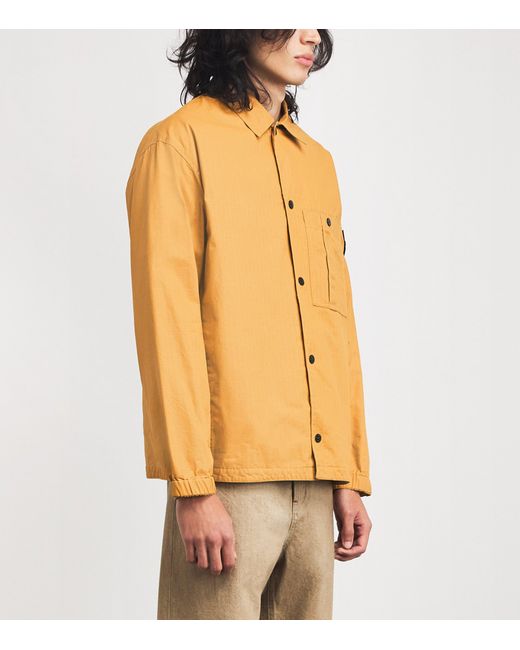 Stone Island Natural Technical Cotton Compass Shacket for men