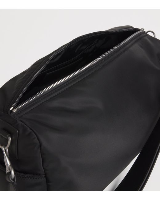 AMI Black Large Canvas Marcel Weekend Bag for men