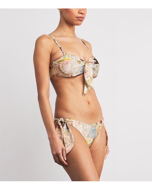 Zimmermann Natural Daylight Bandeau Bikini Top