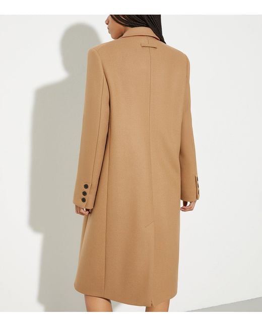 MAX&Co. Brown Wool-Blend Overcoat