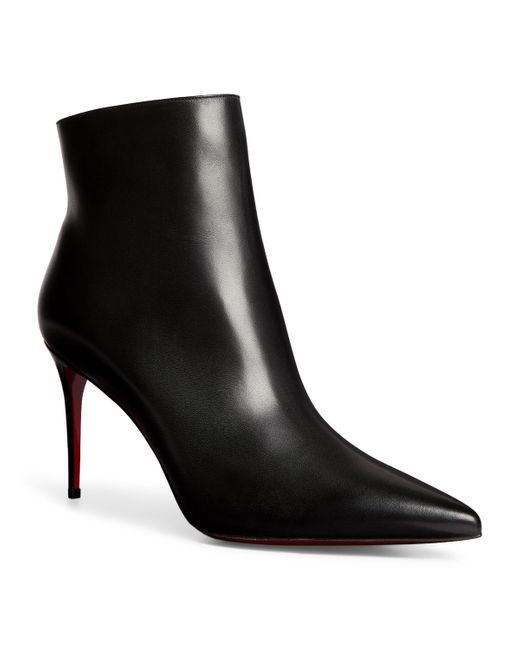 Christian Louboutin Black So Kate Leather Ankle Boots 85
