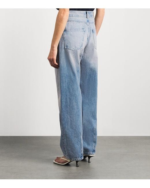 Sandro Blue Barrel Jeans