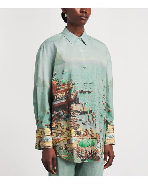 Staud Green Sandbar Shirt