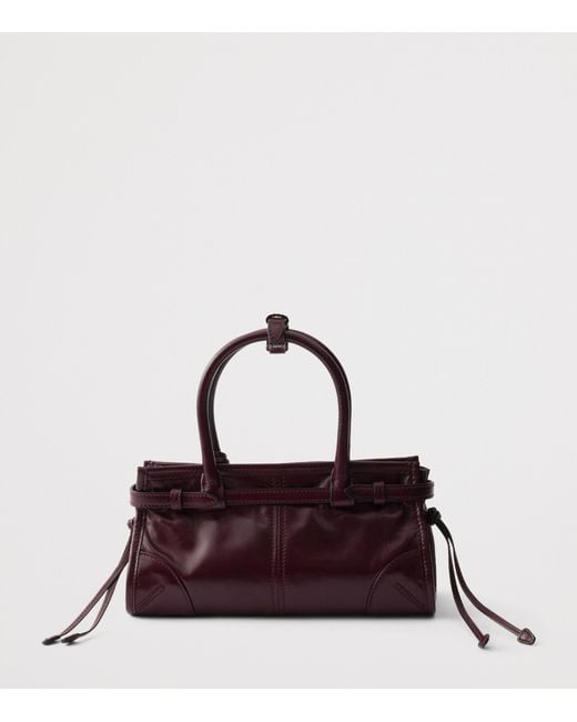 Prada Purple Mini Leather Bonnie Shoulder Bag
