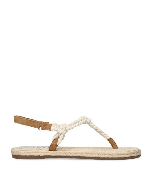 Manebí Natural Rope Flat Sandals
