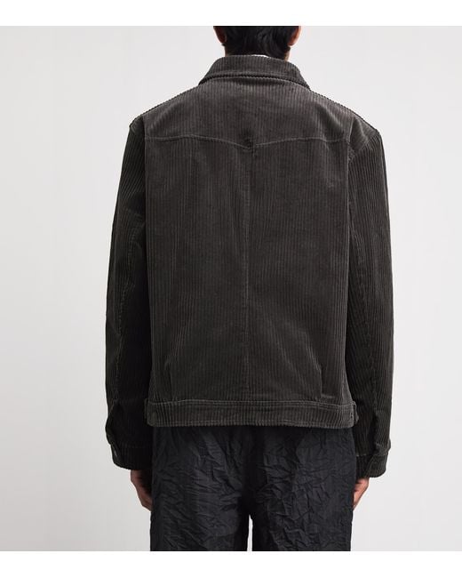 Oliver Spencer Black Stretch-Cotton Corduroy Norton Jacket for men