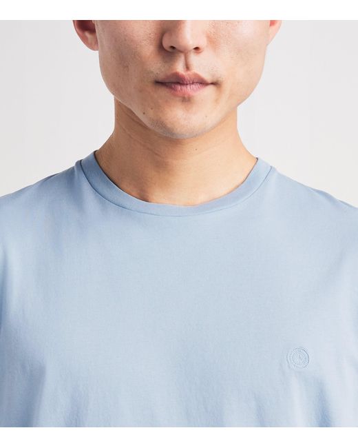 Harrods Blue Cotton T-Shirt for men