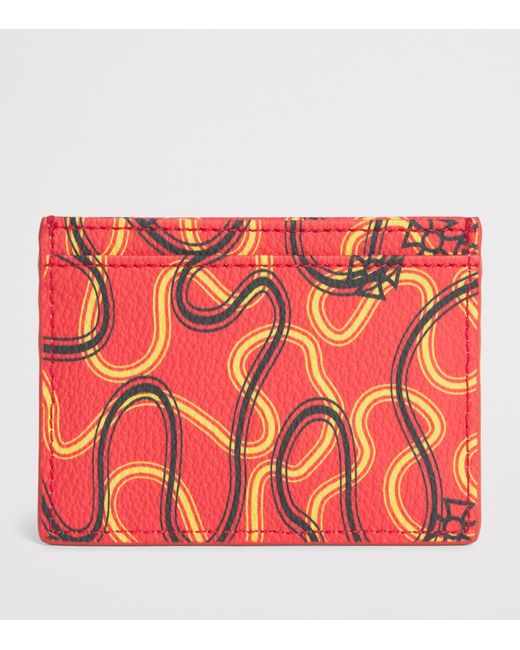 Vivienne Westwood Red Wiggle Print Card Holder