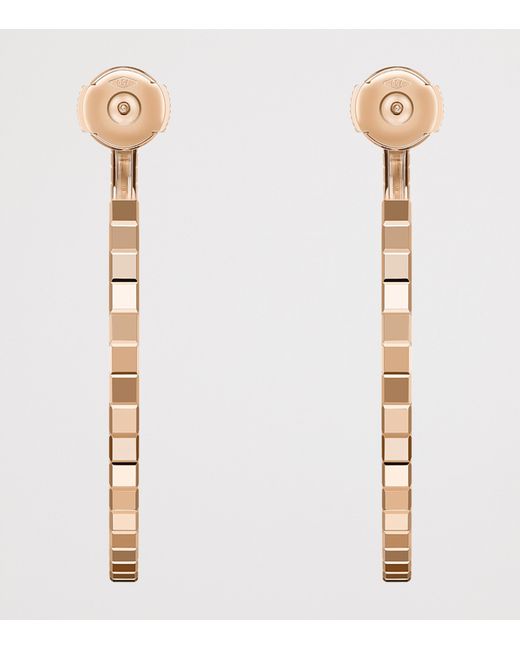 Chopard White Ice Cube Hoop Earrings