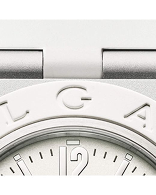 BVLGARI Metallic Aluminium Watch for men