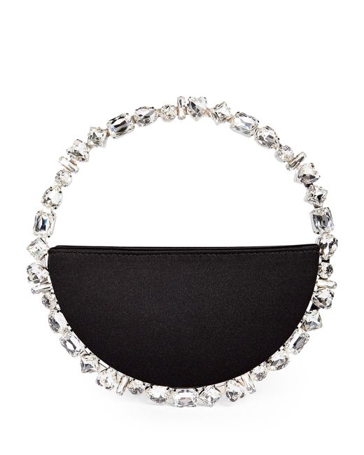L'ALINGI Black Mini Crystal-embellished Eternity Clutch Bag