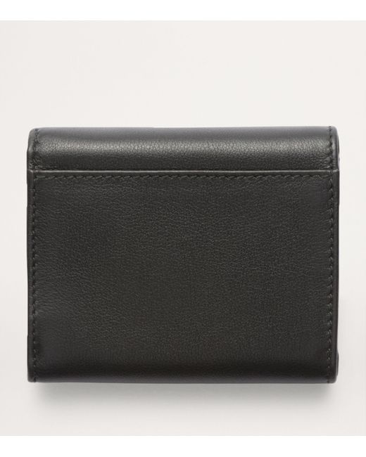 Prada Black Small Leather Trifold Wallet