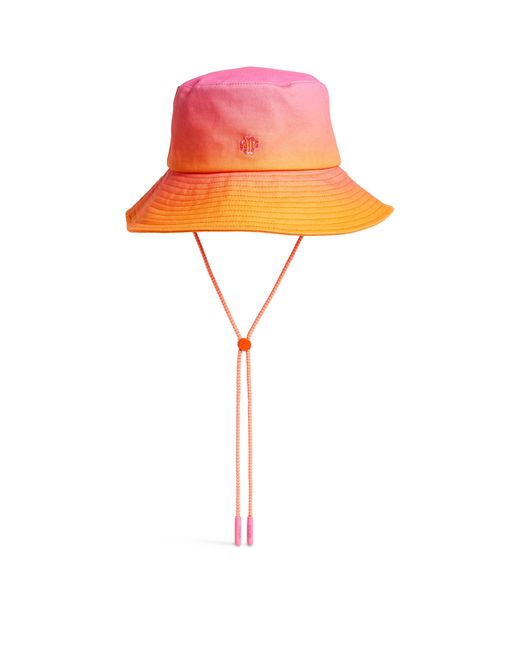 Maje Orange Tie-dye Bucket Hat