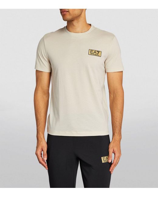 EA7 White Gold Label T-shirt for men