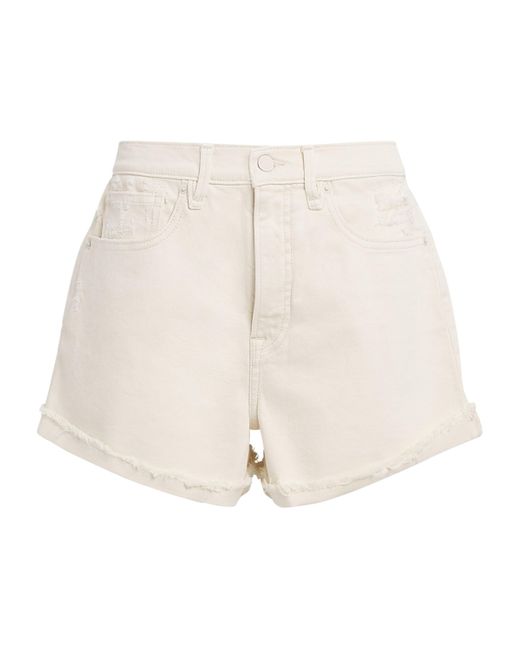 GOOD AMERICAN Natural Good 90S Denim Shorts