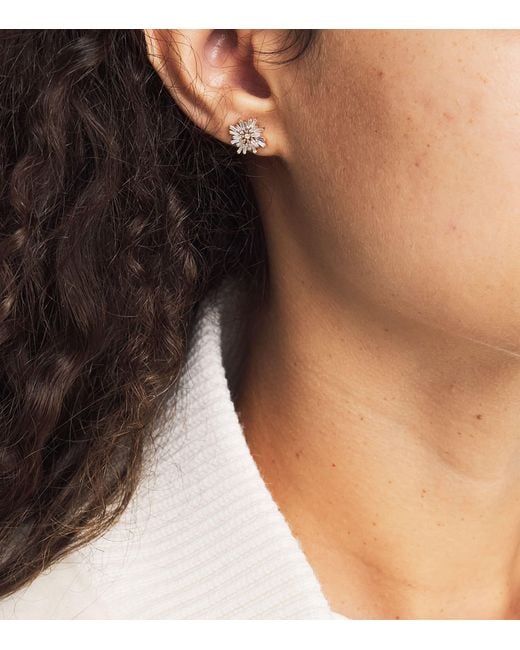 Suzanne Kalan Natural And Diamond Classic Spark Stud Earrings