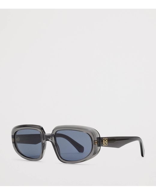 Loewe Blue Rectangular Steps Sunglasses