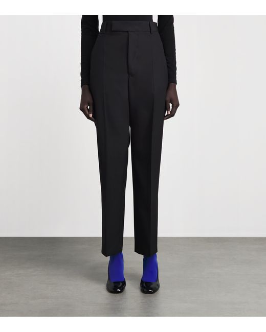 Jil Sander Blue Virgin Wool Tailored Trousers
