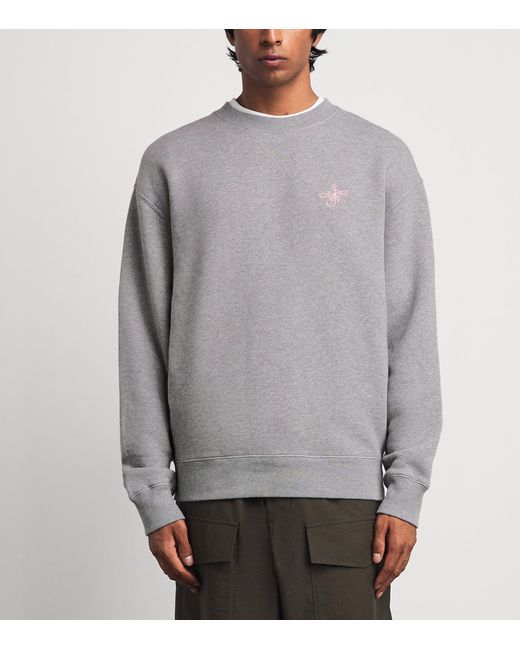 J.W. Anderson Gray Cotton Ribbon Anchor Sweatshirt for men