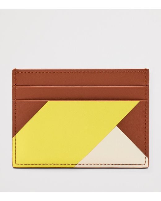Loewe Orange Leather Anagram Card Holder