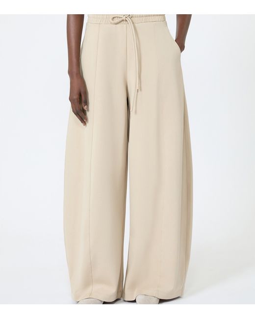 Max Mara Natural Jersey Drawstring Sweatpants
