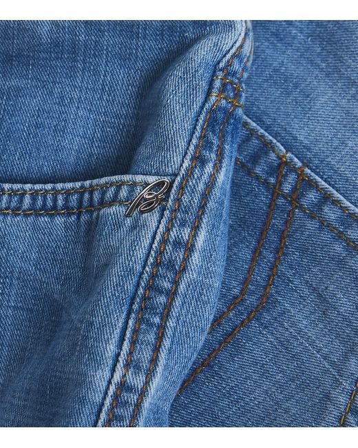 Brioni Blue Meribel Straight Jeans for men