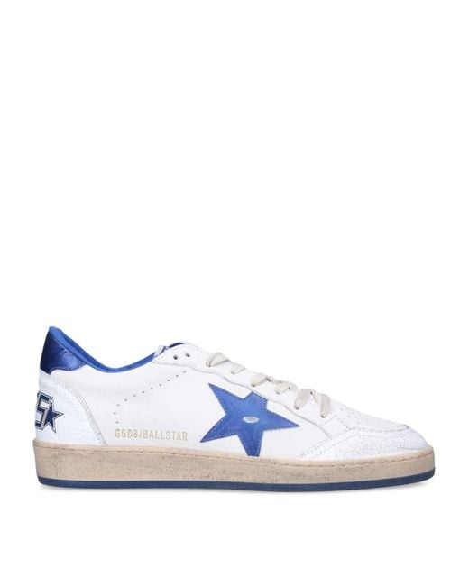 Golden Goose Deluxe Brand Blue 'Ball Star' Sneakers for men