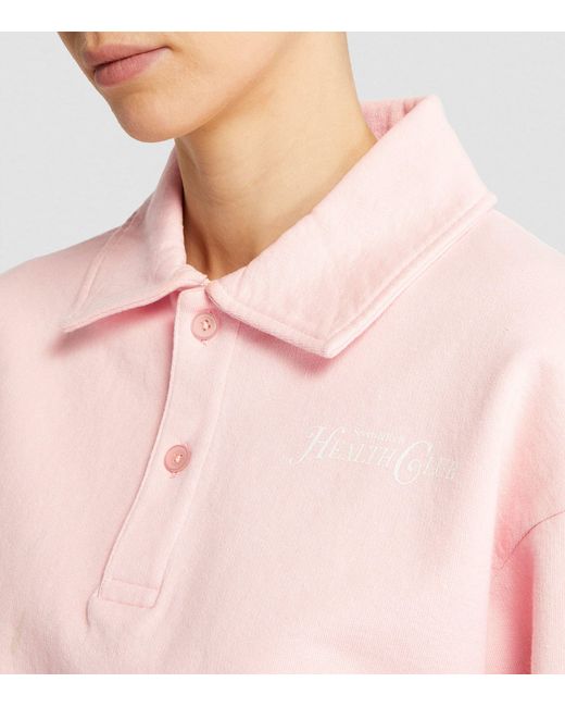 Sporty & Rich Pink Rizzoli Polo Sweatshirt