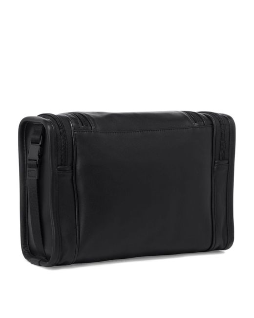 Tumi Black Alpha 3 Business Leather Travel Kit