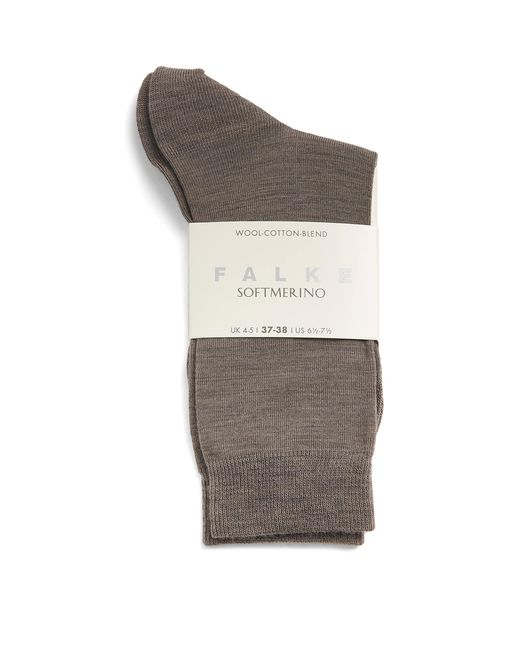 Falke Gray Softmerino Socks