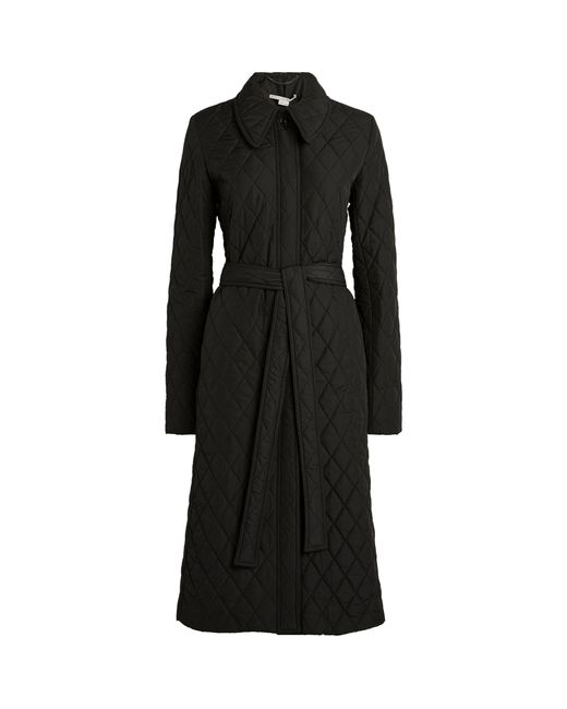 Stella McCartney Black Quilted Trench Coat