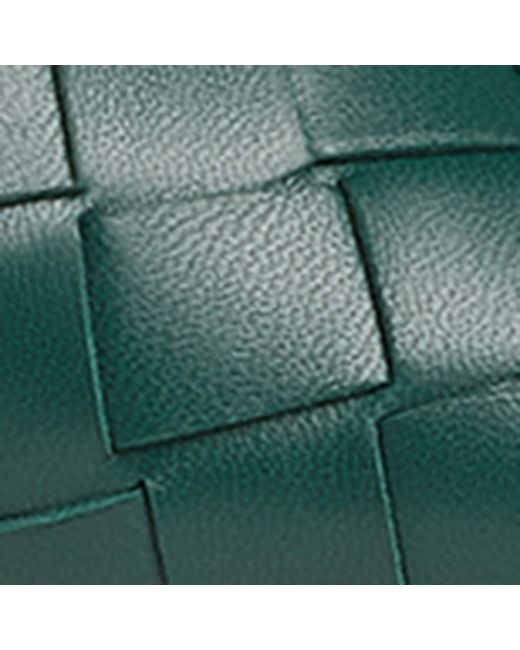 Bottega Veneta Green Lambskin Parco Heeled Mules 45