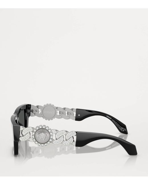 Versace Black Acetate Sunglasses