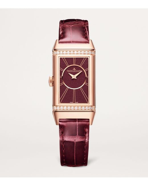 Jaeger-lecoultre Red And Diamond Reverso One Duetto Watch