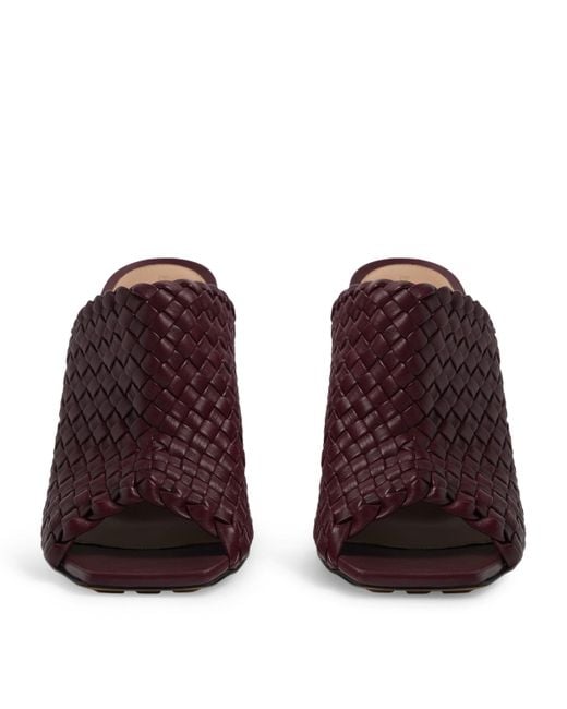 Bottega Veneta Purple Lambskin Canalazzo Mules 100