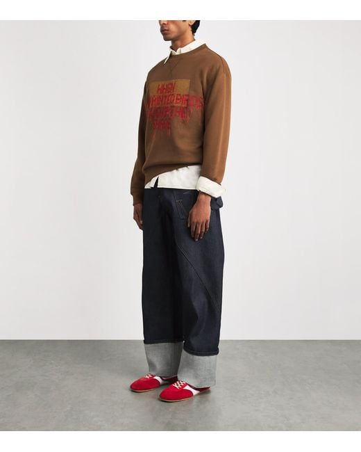 J.W. Anderson Brown X Patrick Carroll Painted Birds Sweatshirt for men