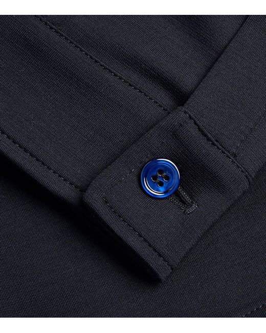 Marco Pescarolo Blue Wool Zip-up Track Jacket for men