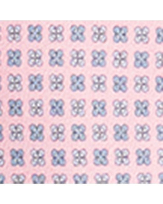 Brioni Pink Silk Patterned Tie for men