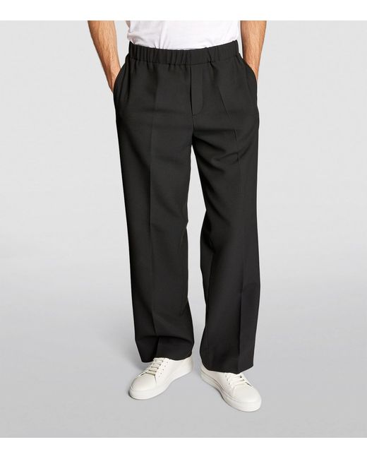 Sandro Black Oversized Tailored Trousers for men