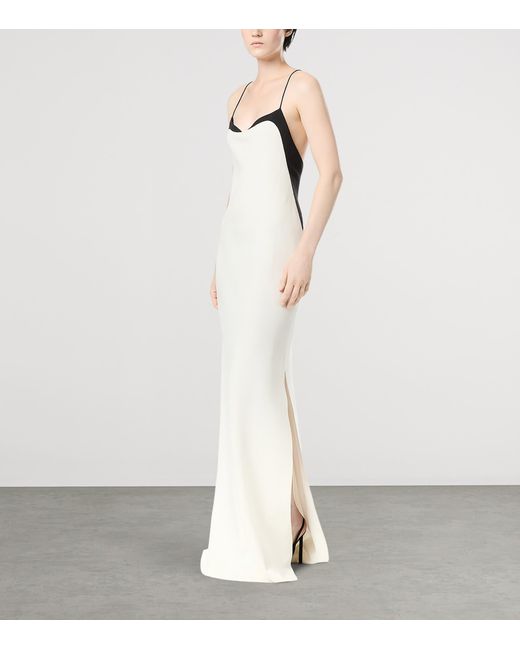 Tom Ford White Stretch-Silk Camisole Maxi Dress