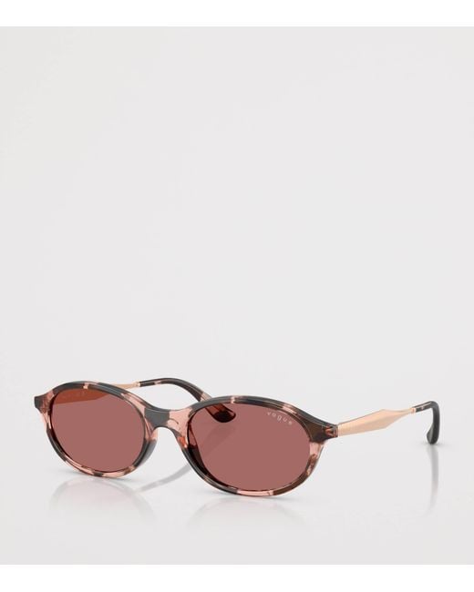 Vogue Pink Oval Sunglasses