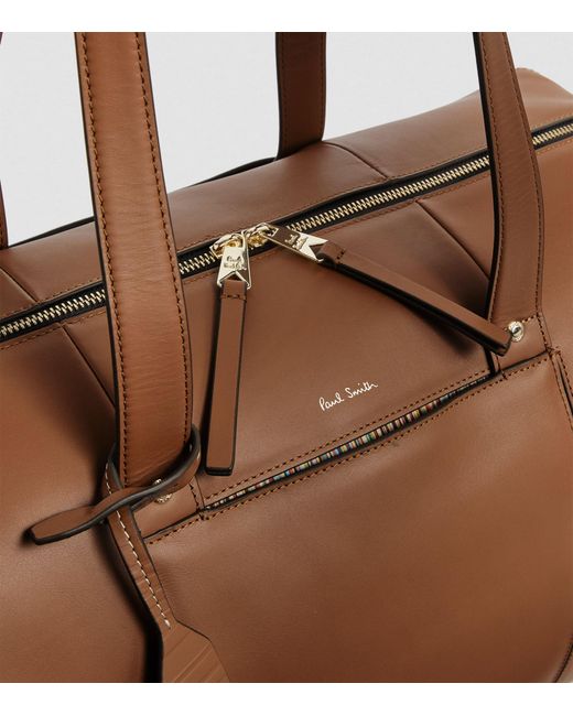 Paul Smith Brown Leather Holdall for men