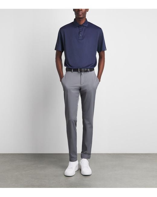 Kjus Blue Savin Structure Polo Shirt for men